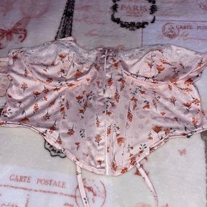 Pink corset top